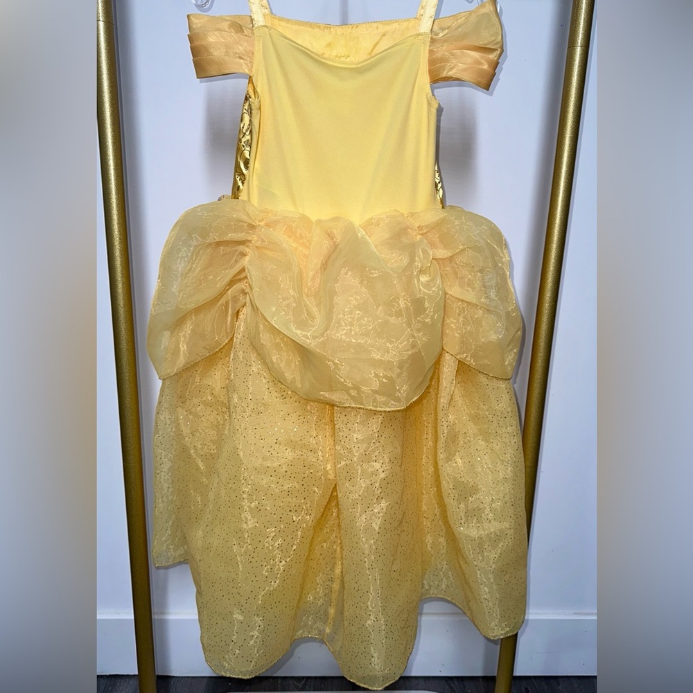 Official Disney Belle Princess enchanted Dress set girls size 5/6 - Picture 4 of 8